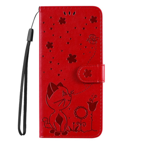 Чехол-книжка Cat and Dog для Xiaomi Redmi Note 14 Pro / 14 Pro+ 5G - красный