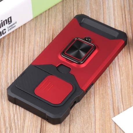 Противоударный чехол Sliding Camera Design для OnePlus 10 Pro - красный