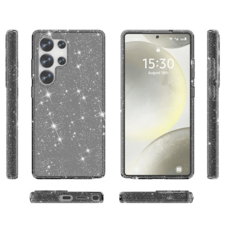 Противоударный чехол Terminator Style Glitter для Samsung Galaxy S25 Ultra 5G - черный