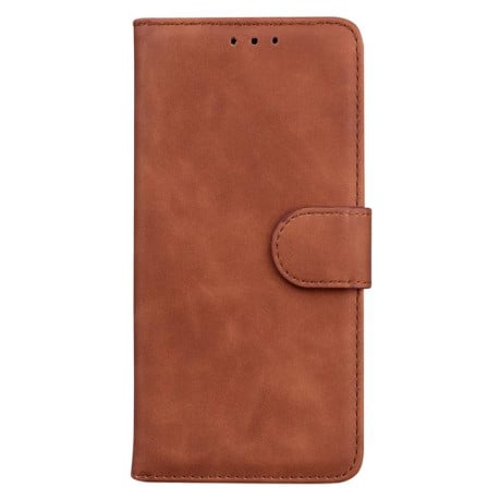 Чехол-книжка Pure Color Magnetic для OPPO Reno13 Global - коричневый