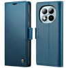 Чехол-книжка CaseMe 023 Butterfly Buckle Litchi Texture RFID Anti-theft Leather на Xiaomi Poco M8 Pro/Redmi Note 15 Pro+ 5G Global  — синий