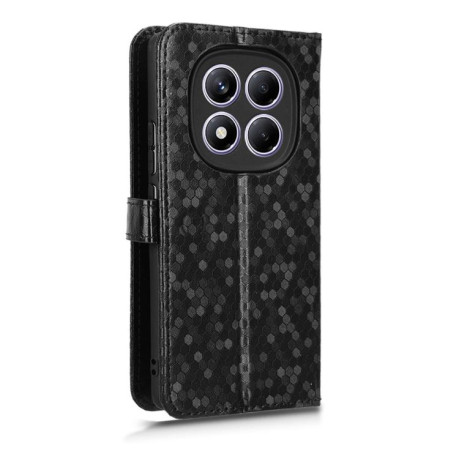 Чехол-книжка Honeycomb Dot для Xiaomi Redmi Note 14 Pro 4G - черный