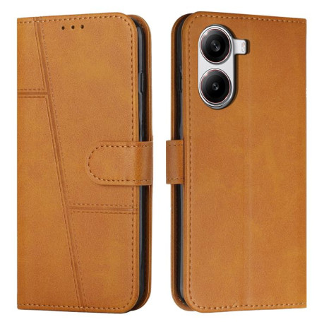 Чохол-книжка Stitching Calf Texture для Xiaomi Poco X7 Pro - жовтий