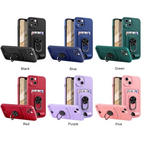 Протиударний чохол Ring Kickstand для iPhone 14 Pro Max - фіолетовий
