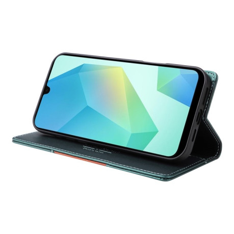 Чехол-книжка GQUTROBE G01 RFID Anti-theft Leather для Samsung Galaxy A16 - зеленый