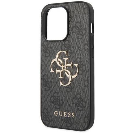 Оригинальный чехол Guess Big Metal Logo для iPhone 15 Pro Max - Gray