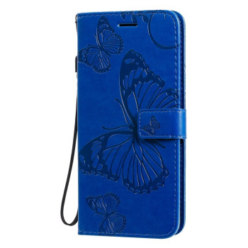 Чохол-книжка Pressed Printing Butterfly Pattern на Samsung Galaxy S20 Ultra-синій