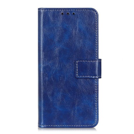 Чехол-книжка Magnetic Retro Crazy Horse Texture на Motorola Moto G15 4G - синий