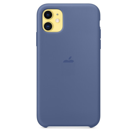 Силіконовий чохол Silicone Case Linen Blue на iPhone 11-преміальна якість