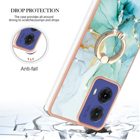 Чохол Electroplating with Ring Holder для Motorola Moto G85 - Green