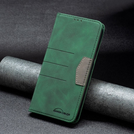 Чехол-книжка Magnetic Splicing для Xiaomi Redmi 10 - зеленый