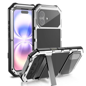 Противоударный чехол R-JUST Life Waterproof на iPhone 17 - серебристый