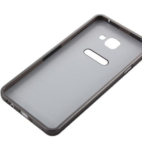 Металевий Бампер та Акрилова накладка Push-pull Style Series Grey для Samsung Galaxy A3(2016) / A310