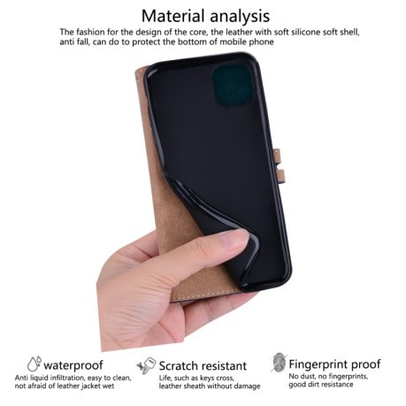 Чехол-книжка Oil Wax Texture для Xiaomi Poco X4 Pro 5G - синий