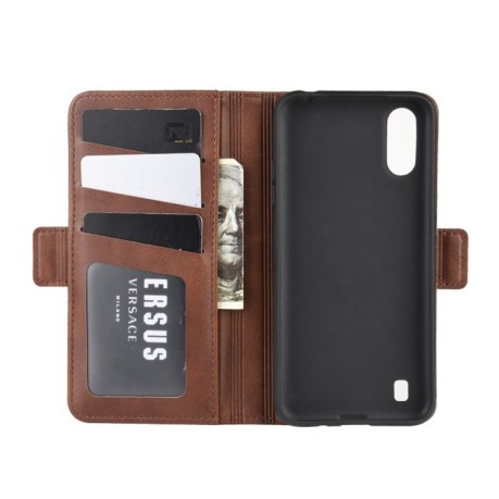 Кожаный чехол-книжка Magnetic Buckle Wallet Style Genuine Leather на Samsung Galaxy Note10+ Plus