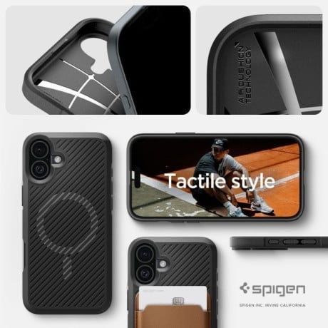 Оригинальный чехол Spigen Core Armor Mag для IPhone 16 - Matte Black