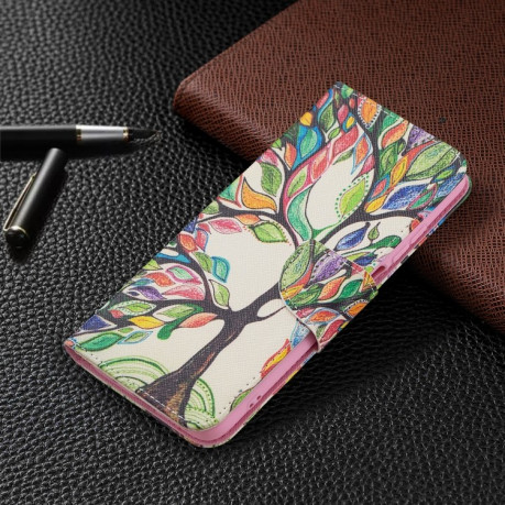 Чохол-книжка Colored Drawing Pattern для Xiaomi Redmi 10 - Tree Life