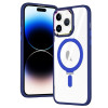 Противоударный чехол MagSafe Magnetic Holder для iPhone 15 Pro Max - синий