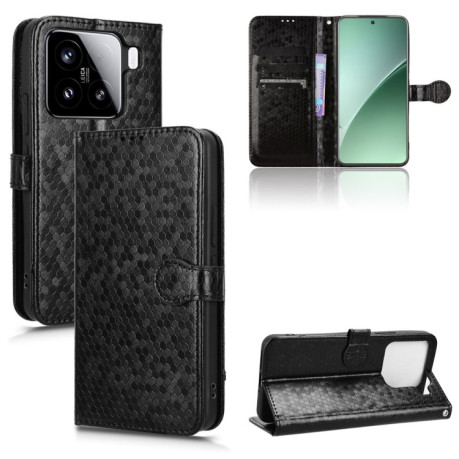 Чохол-книжка Honeycomb Dot для Xiaomi 15 Pro - чорний