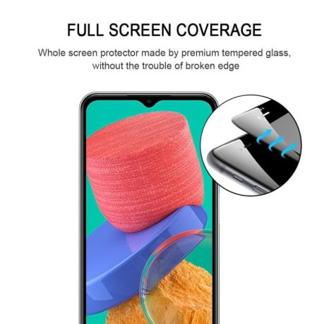 Защитное стекло 3D Full Glue Full Screen на Samsung Galaxy M33 / M23 / F23 / A13 / M13 / F13 / M13 4G