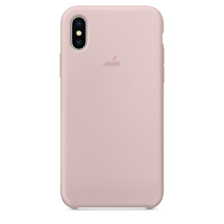 Силиконовый чехол Silicone Case Pink Sand на iPhone X/Xs