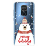 Силіконовий чохол Christmas Series на Xiaomi Redmi 10X / Note 9 - Scarf White Bear