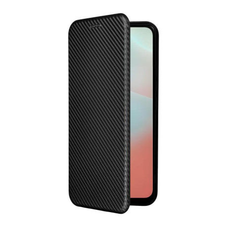 Чехол-книжка Carbon Fiber Texture на Samsung Galaxy M16 5G / F16 5G - черный
