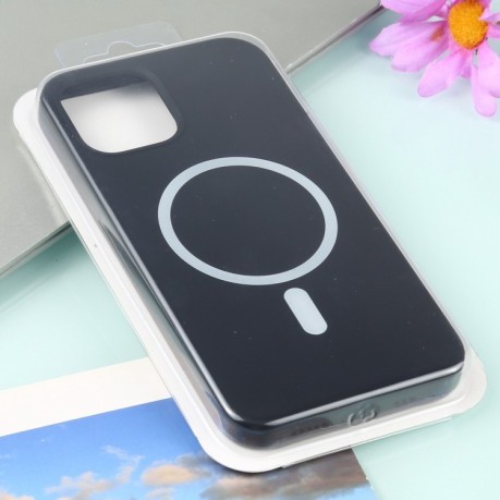 Протиударний чохол Nano Silicone (Magsafe) для iPhone 12 Pro Max - чорний