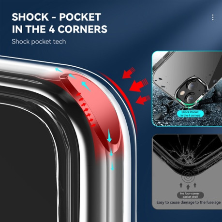 Противоударный чехол Corner Airbag Holder для iPhone 14 - прозрачный