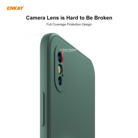 Противоударный чехол ENKAY ENK-PC072 для iPhone XS Max - зеленый