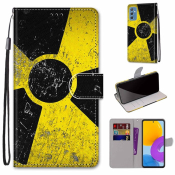 Чохол-книжка Coloured Drawing Cross для Samsung Galaxy M52 5G - Yellow and Black Signs