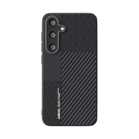 Ультратонкий чохол ABEEL 6D Micro Relief MagSafe Magnetic  для Samsung Galaxy S25+ 5G - Carbon Fiber Black