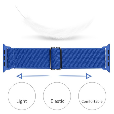 Ремінець Polyester Nylon для Apple Watch Ultra 49mm /45mm/44mm/42mm - синій