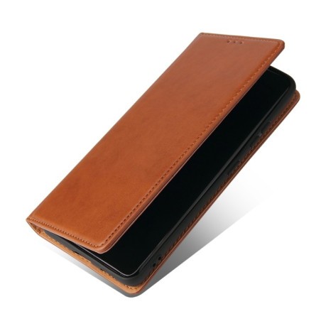 Шкіряний чохол-книжка Fierre Shann Genuine leather Samsung Galaxy S21 Ultra - коричневий