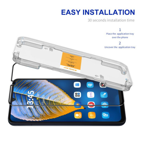 Защитное Стекло ENKAY Easy Install High Alumina Silicon для Samsung Galaxy F06 / M06 - черное