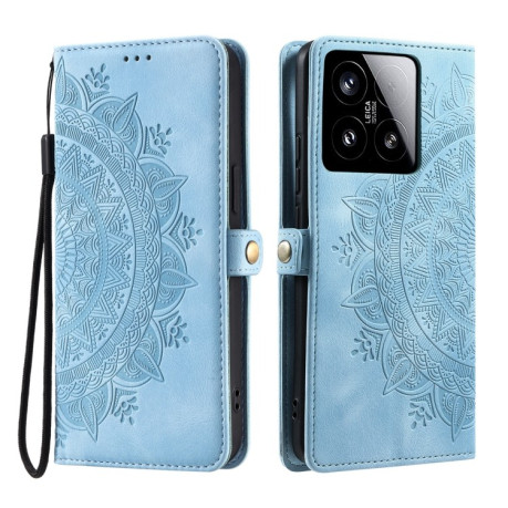 Чохол-книжка Totem Embossed Magnetic Leather для Xiaomi 15 - синій