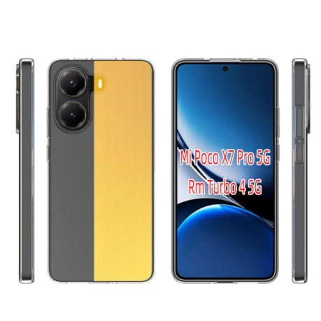 Протиударний чохол Waterproof Texture для Xiaomi Poco X7 Pro - прозорий