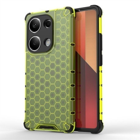 Противоударный чехол Honeycomb на Xiaomi Redmi Note 14S/ 13 Pro 4G / POCO M6 Pro 4G - зеленый