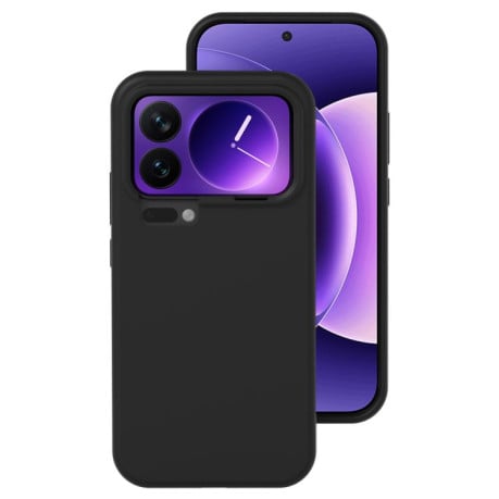 Силиконовый чехол Liquid Silicone Skin-friendly на Xiaomi 17 Pro - черный