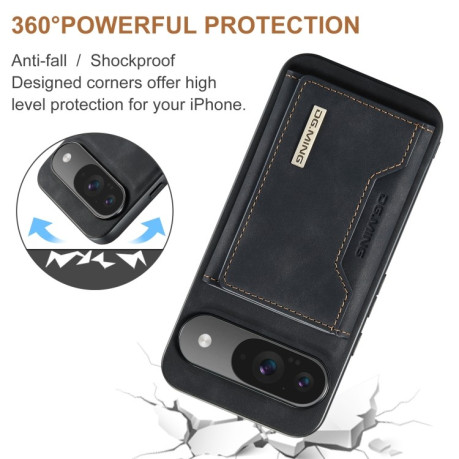 Чехол DG.MING M2 Series 3-Fold Multi Card Bag + Magnetic для Google Pixel 9/9 Pro - черный