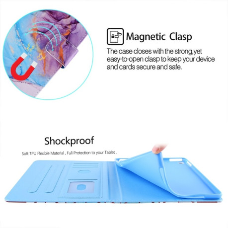 Чохол-книжка Silk Texture для iPad mini 6 - Marble Blue
