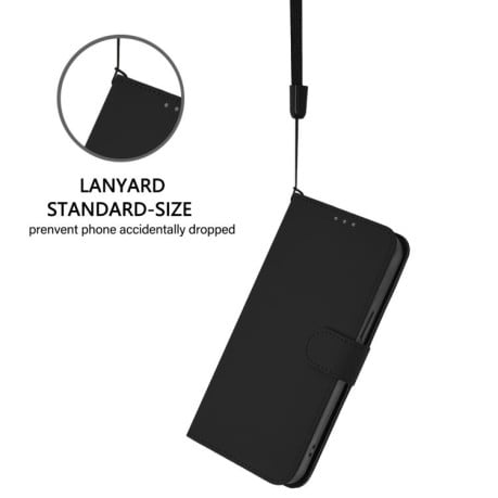 Чохол-книжка з м'яким покриттям (Skin Feel) зі шнурком на OPPO A5X 4G / 5G Global - чорний