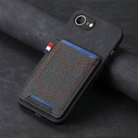 Чохол Denim Texture Leather Skin на iPhone 16e - чорний