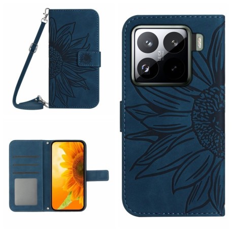 Чохол-книжка Skin Feel Sun Flower для Xiaomi 15 Pro - синій