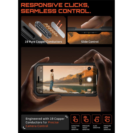 Оригинальный чехол Supcase UB Grip Pro Mag с MagSafe на iPhone 17 Pro - Black