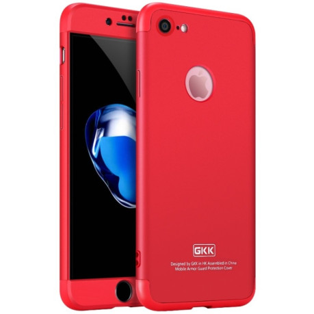 Противоударный чехол GKK Three Stage Splicing на iPhone 7/8 - красный