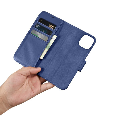 Шкіряний чохол-книжка iCarer Wallet Case 2in1 для iPhone 14\13 - синій