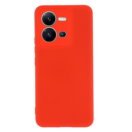 Силіконовий чохол Solid Color Liquid Silicone на Vivo V25 5G/V25E 5G/X80 Lite 5G - червоний