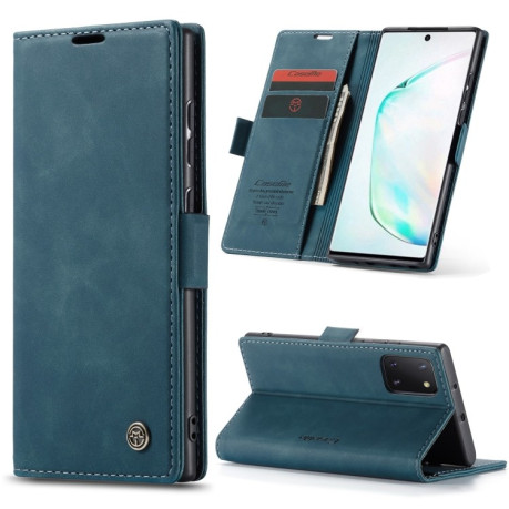 Кожаный чехол CaseMe-013 Multifunctional на Samsung Galaxy Note 10 Lite - синий