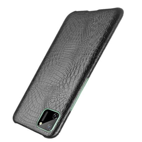 Ударопрочный чехол Crocodile Texture на Realme C11 - черный